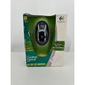 [NEW SEALED] Logitech Cordless Optical Mouse 910-000132 USB / PS2‎ in Box